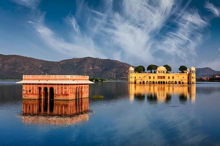 Jaipur : visite d'une demi-journée du fort d'Amer, du Jal Mahal et du Hawa Mahal