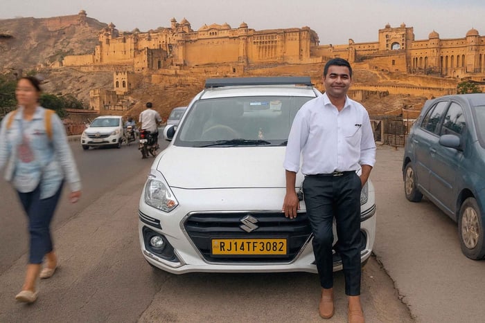 Biltur i Jaipur – engelsktalende lokal chauffør!