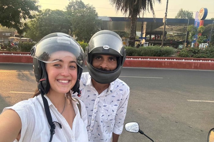 Jaipur: kveldstur på motorsykkel for enslige kvinnelige reisende
