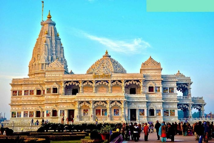 Jaipur : excursion spirituelle privée d'une journée à Mathura et Vrindavan