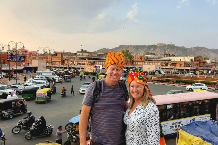 Jaipur :Vaaleanpunaisen kaupungin hämärän taika - Heritage Walk Tour