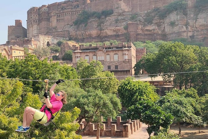 Jodhpur: Mehrangarhin linnoitus ja köysirataretki