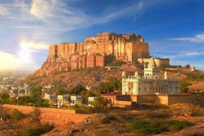 Passeio de carro pela cidade de Jodhpur e pela cidade azul com guia