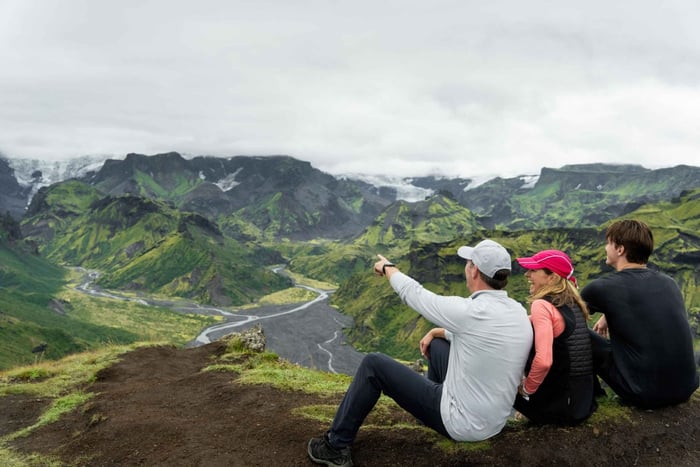 Ruta de senderismo de 3 días por Fimmvörðuháls y el valle de Þórsmörk