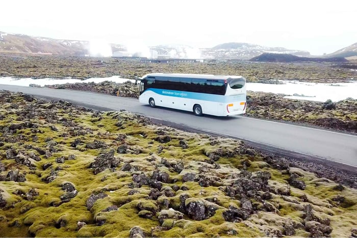 Från Reykjavik/Keflavik flygplats: 1-vägs Blue Lagoon Transfer