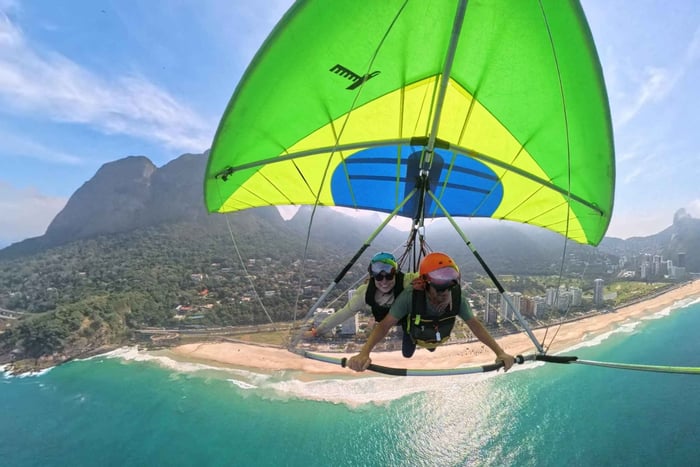 Tandemflyvning med hangglider (GoPro inkludert)