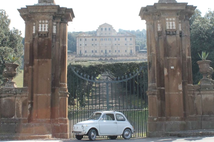 A trip to the Roman Castles in a Fiat 500 - from the villas of Frascati to the lakes