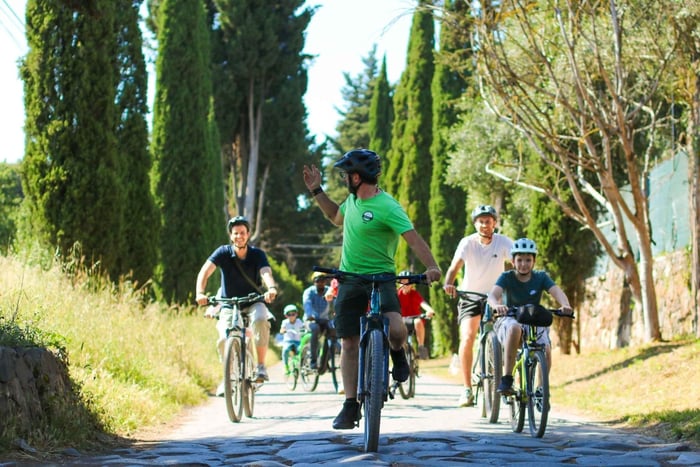 Via Appia, catacomben en aquaducten per e-bike + transfer