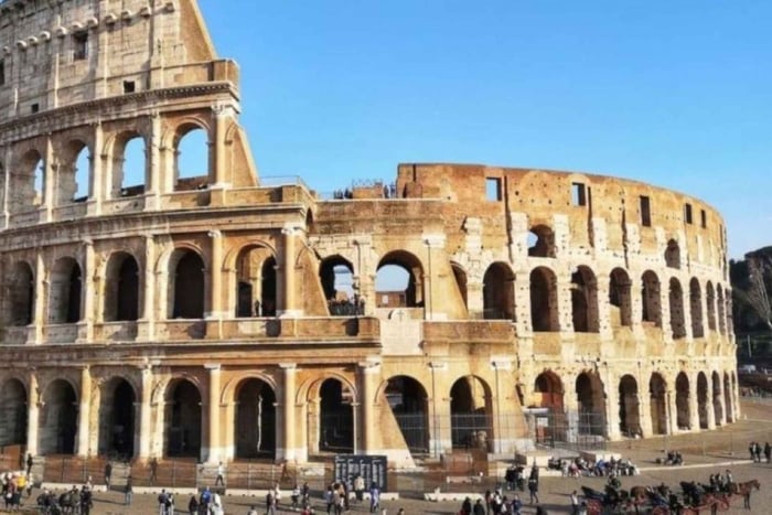 Roma: Coliseo, Foro Romano y Monte Palatino.