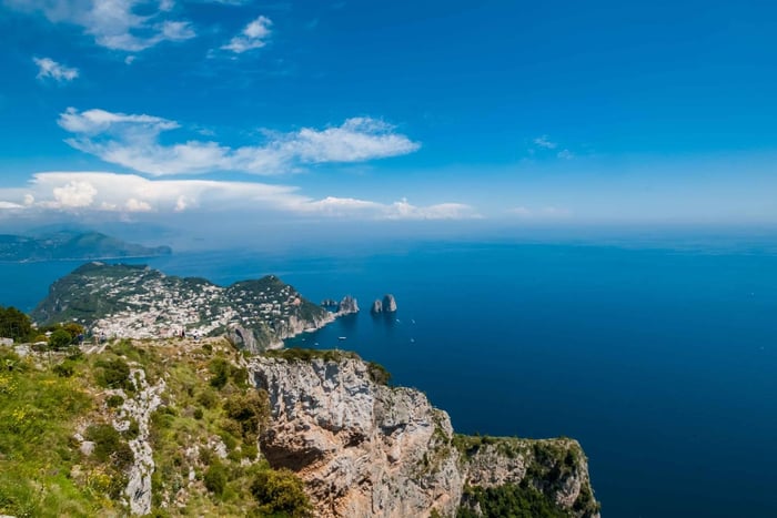 Da Roma: gita di 1 giorno a Capri con Grotta Azzurra