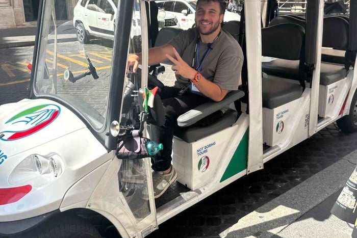 Fun Golf Cart Tour with Music and Gelato