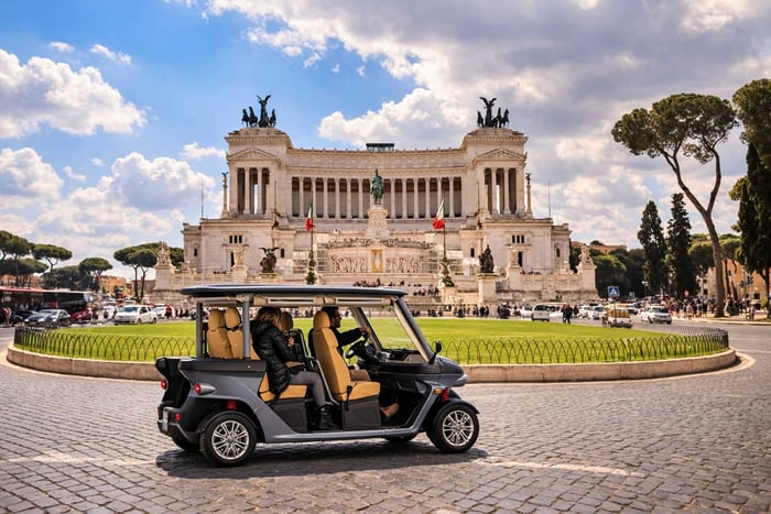 Roma en carrito de golf: tour privado de 3 horas entre los iconos y los secretos de la ciudad