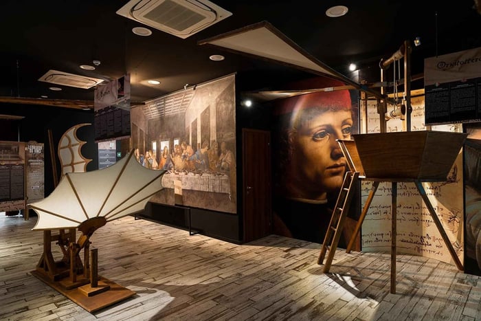 Leonardo da Vinci-museumstur med interaktive aktiviteter