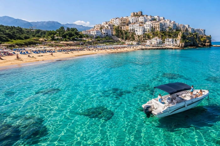 Gita privata di 1 giorno a Sperlonga: tour in barca e snorkeling da Roma