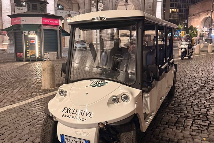 Roma in golf cart: pranzo o cena in un’autentica osteria romana