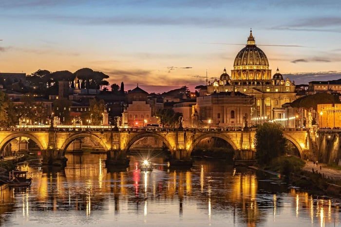Rome by Night Car Tour com guia local