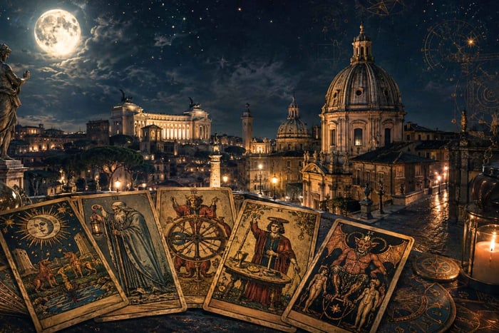 Tarotens Rom: en resa genom arkana, magi och esoterism