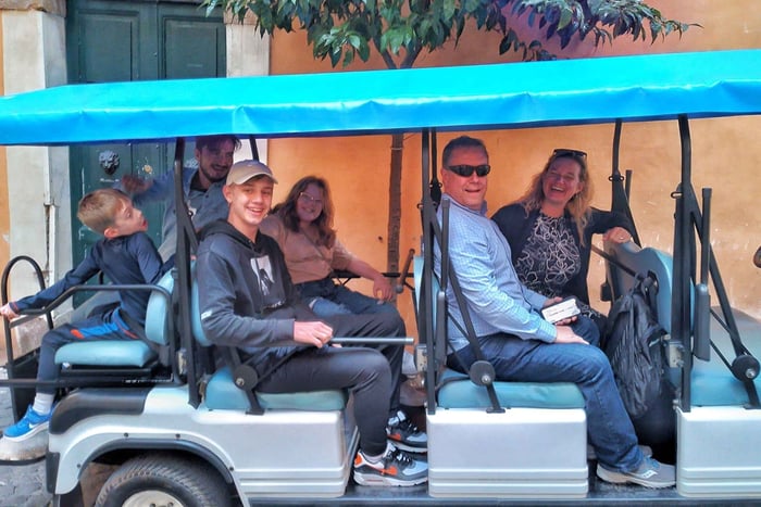 Rome: Private Golf Cart Tour with Local and Artisanal Gelato