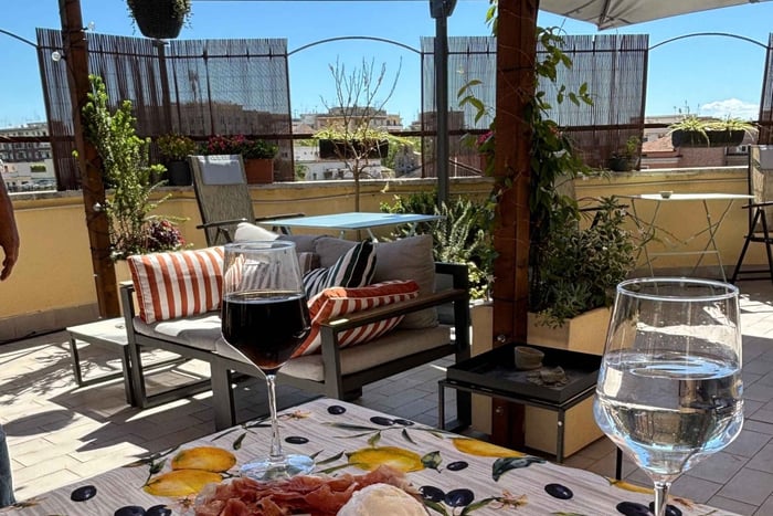 Rooftop Roman Food & Wine Tasting near the Vatican