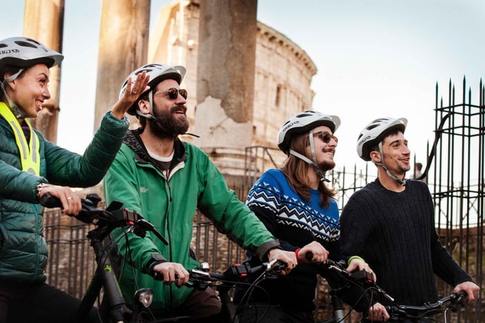 Roma: Excursão Sabor de Roma de Bicicleta / Bicicleta Elétrica de Qualidade