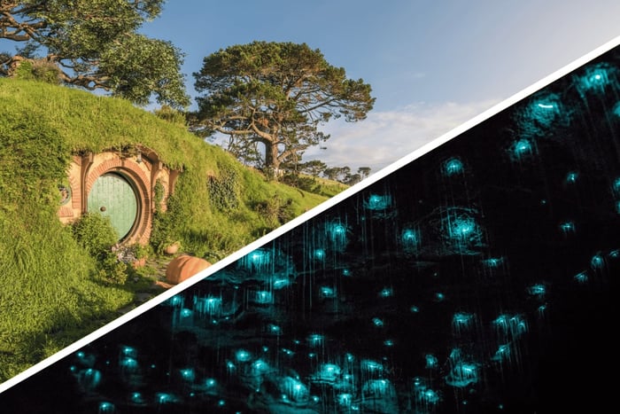 Auckland: Hobbiton, Waitomo Caves og Rotorua 1-veis tur