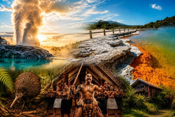 From Hamilton: Rotorua Wai-O-Tapu, Te Puia with Haka