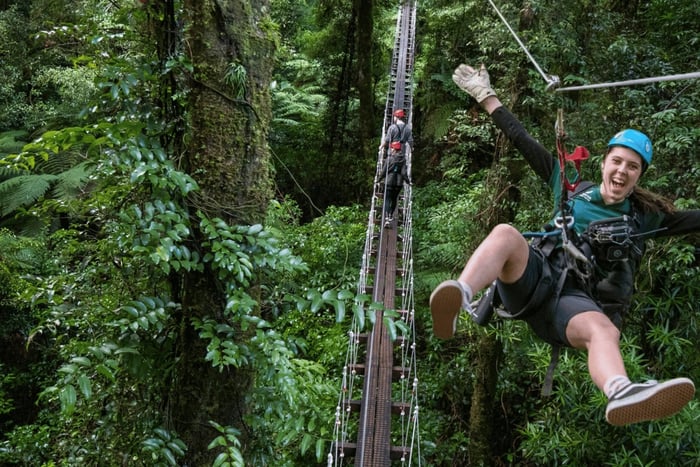 Rotorua: 6 zipline, ponti sospesi e incontri con la fauna selvatica