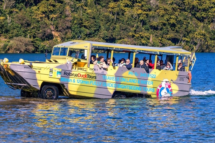 Rotorua City and Lakes Duck Tour