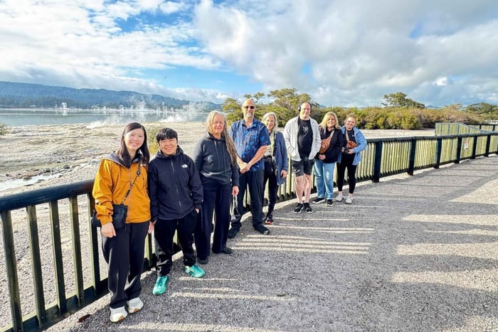 Rotorua: über WaiOTapu, Taupo und Hamilton Gardens nach Auckland