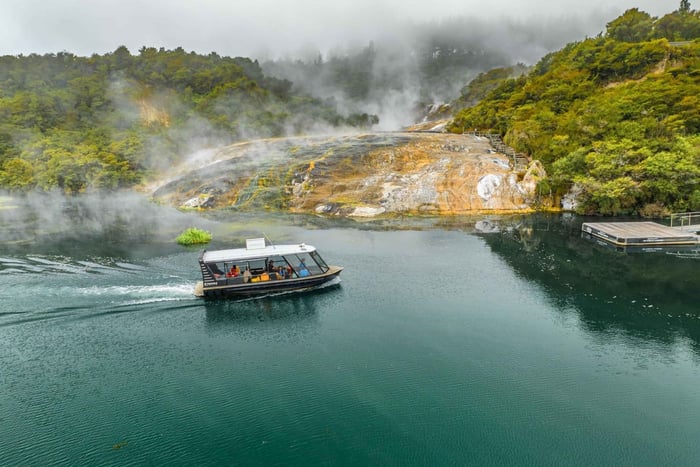 Taupo: Inträdesbiljett till Orakei Korako Geothermal Park och Cave