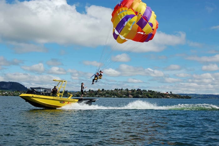 Parasail Over Rotorua
