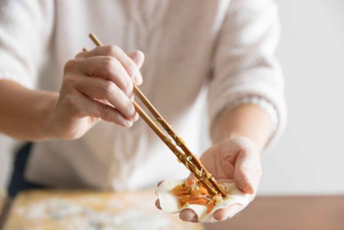 Fun Dumpling Making Class at a Local Brewery
