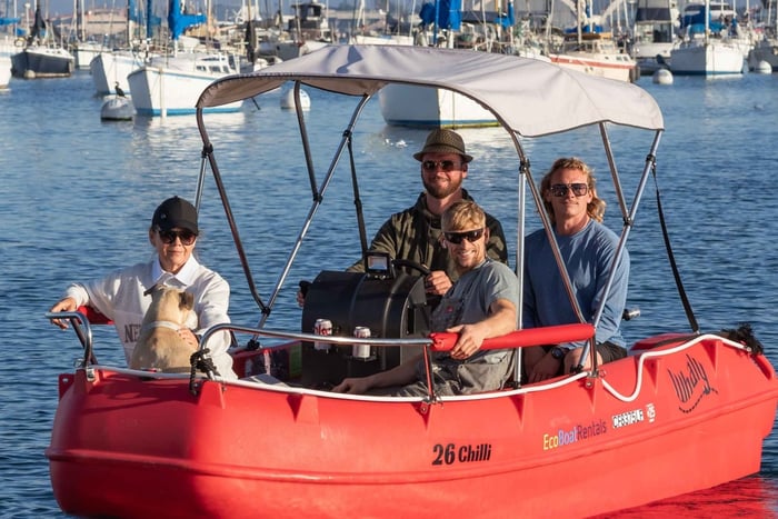 San Diego: Electric Boat Rental with Sunshade