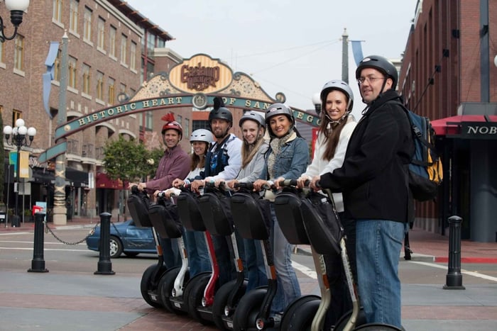 San Diego: Segway-tur i Gaslamp-distriktet