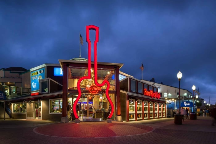 Meal at Hard Rock Cafe San Francisco at Pier 39