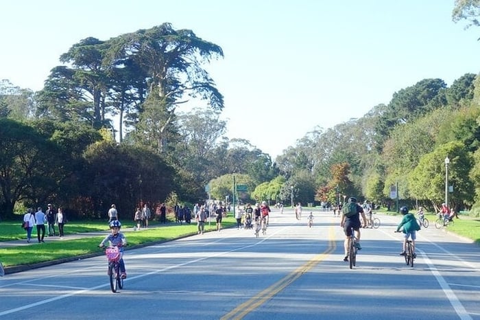 Summer of Love San Francisco Guided eBike Tour Golden Gate Park