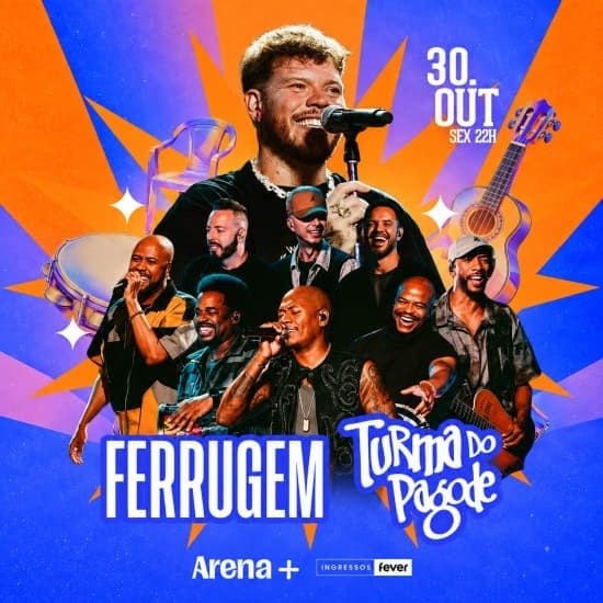 Ferrugem og Turma do Pagode Show på Arena +