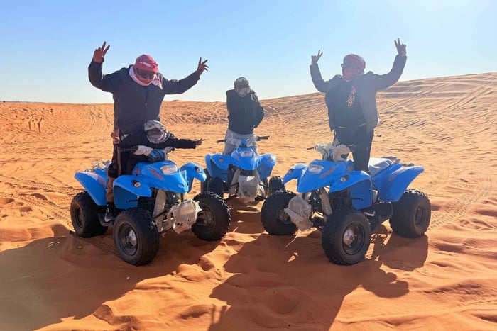 Riyadh: Red Sand Desert walk Tour With Quad Bike