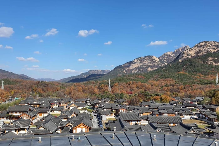Bukhansan Views, Hanok Village, and Temple Tour