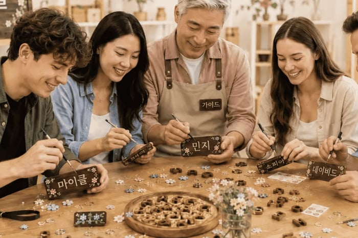 Hangeul Writing System Workshop with Souvenir