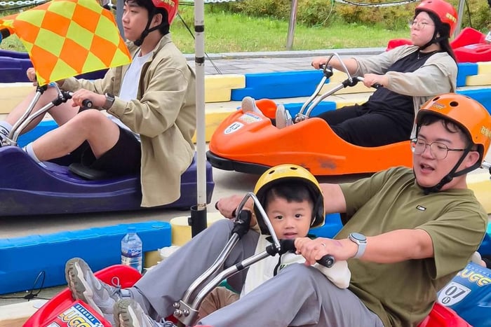 Incheon Tour from Cherry Blossoms, Luge & Rail Bike