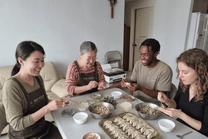 Korean Dumpling Cooking Class (Vegan Option)