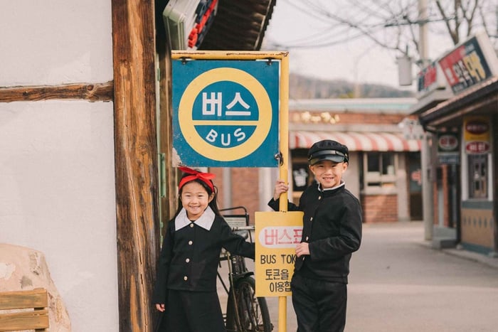 Old School Uniform Photoshoot with Costume