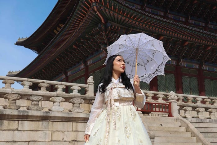 Sessão de fotos no Palácio de Changdeokgung - fotógrafa latina