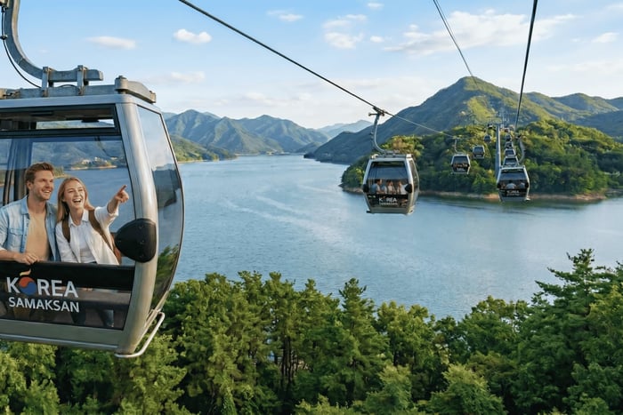 Samaksan, Nami Island and Alpaca or Railbike tour from Seoul