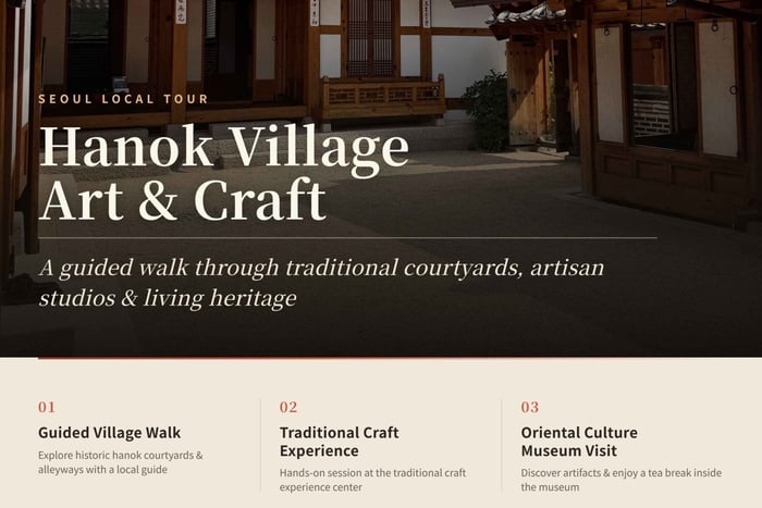 Seoul Local Tour | Hanok Village Art & Traditional Craft