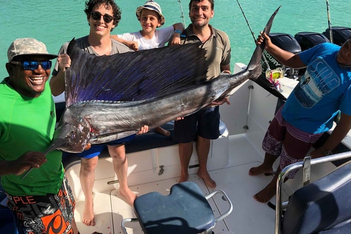 Mezza giornata di pesca, Praslin, Seychelles.