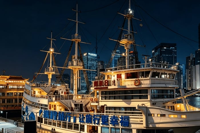 Kveldscruise på Huangpu-elven med middagsbuffé