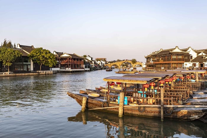 Shanghai: Zhujiajiao Water Town met optie voor luchthaventransfer