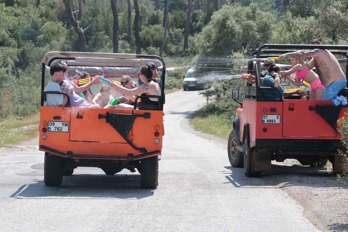 Didim: Jeep Safari with Lunch, Water Fights, and Swim